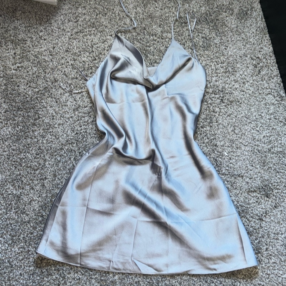 Abercrombie satin dress 
NEVER WORN